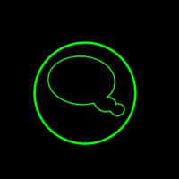 Chat Button 6 Neon Sign