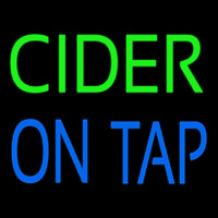 Cider On Tap Neon Sign