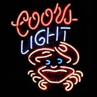 Coors Light Crab Neon Sign