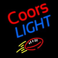 Coors Light Football Beer Neon Sign