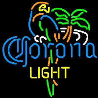 Corona Light Parrot Palm Tree Beer Sign Neon Sign