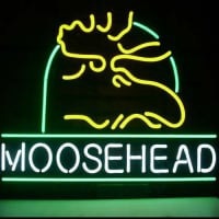 Moosehead Lager Maine Moose Neon Sign