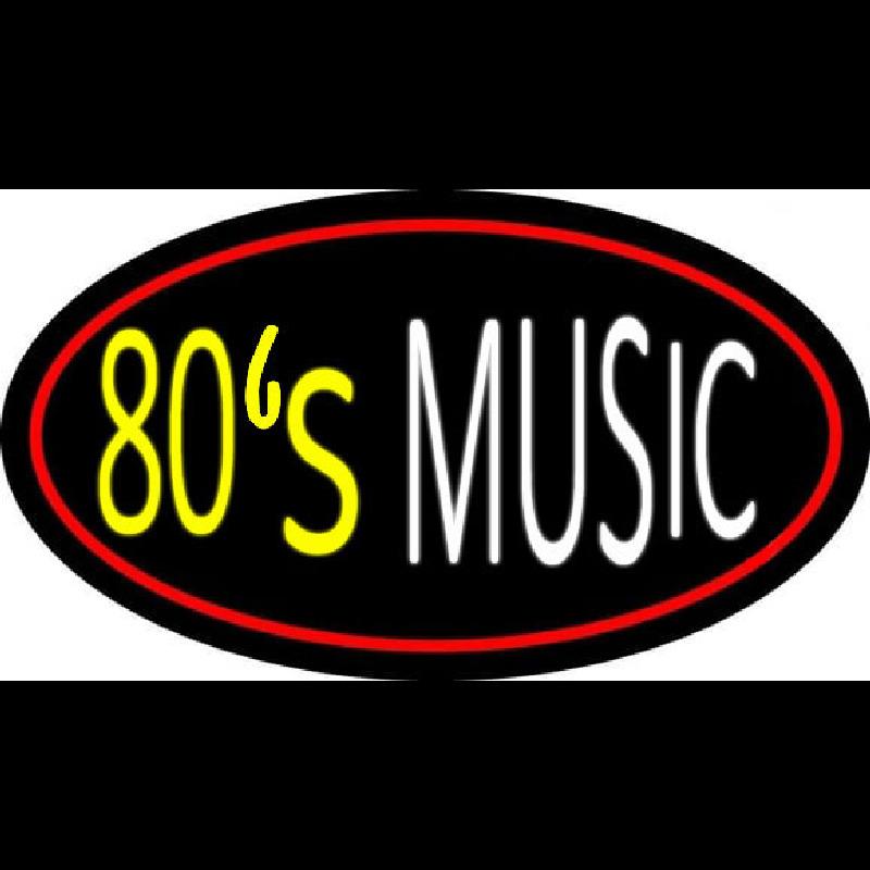 80s Music 3 Neon Sign