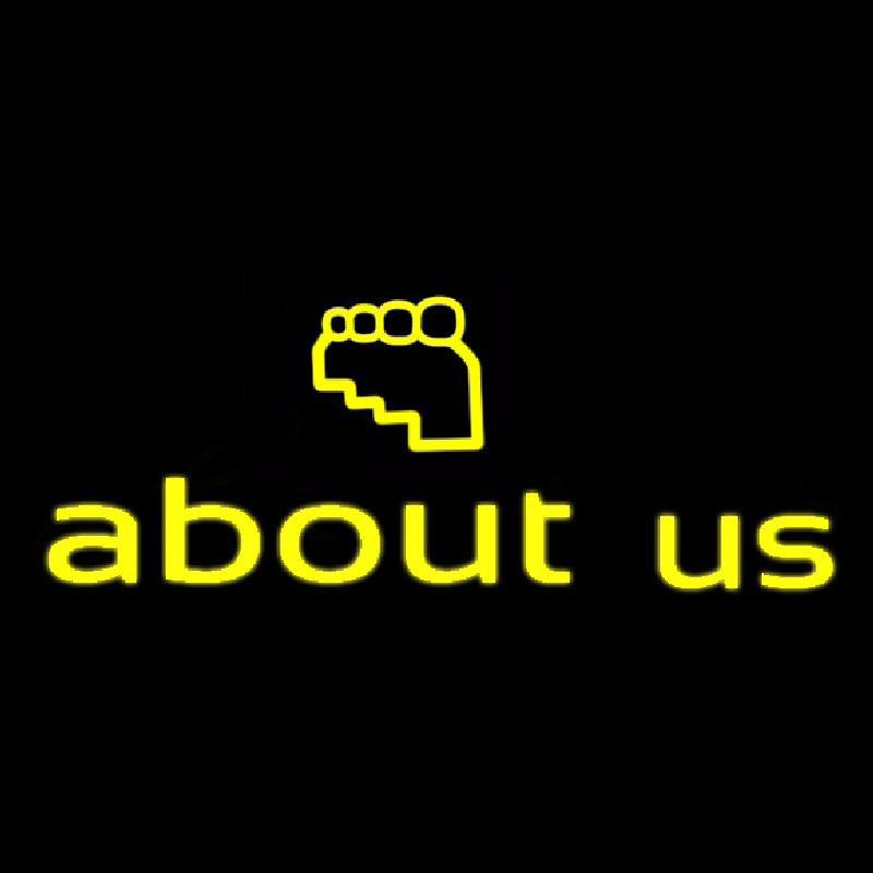 About Us Neon Sign