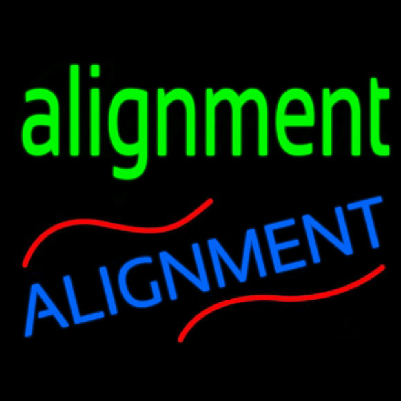 Alignment Neon Sign