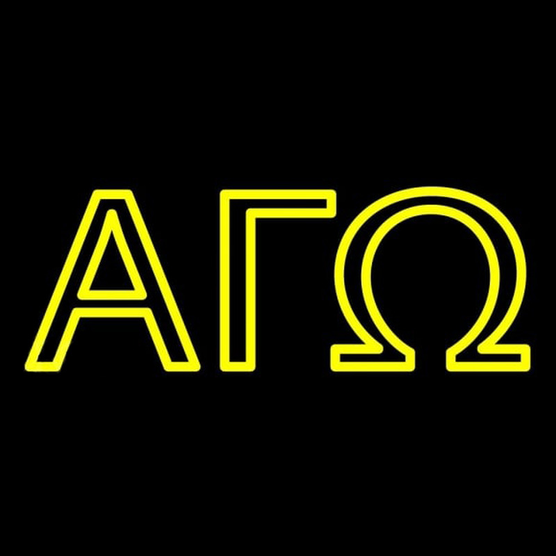 Alpha Gamma Omega Neon Sign