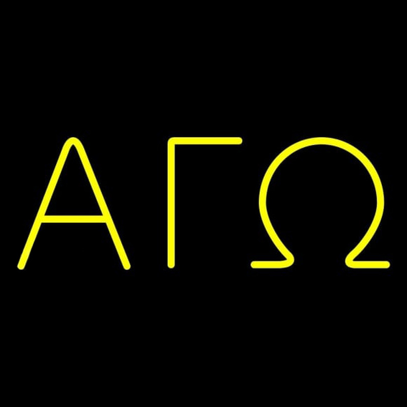 Alpha Gamma Omega Neon Sign