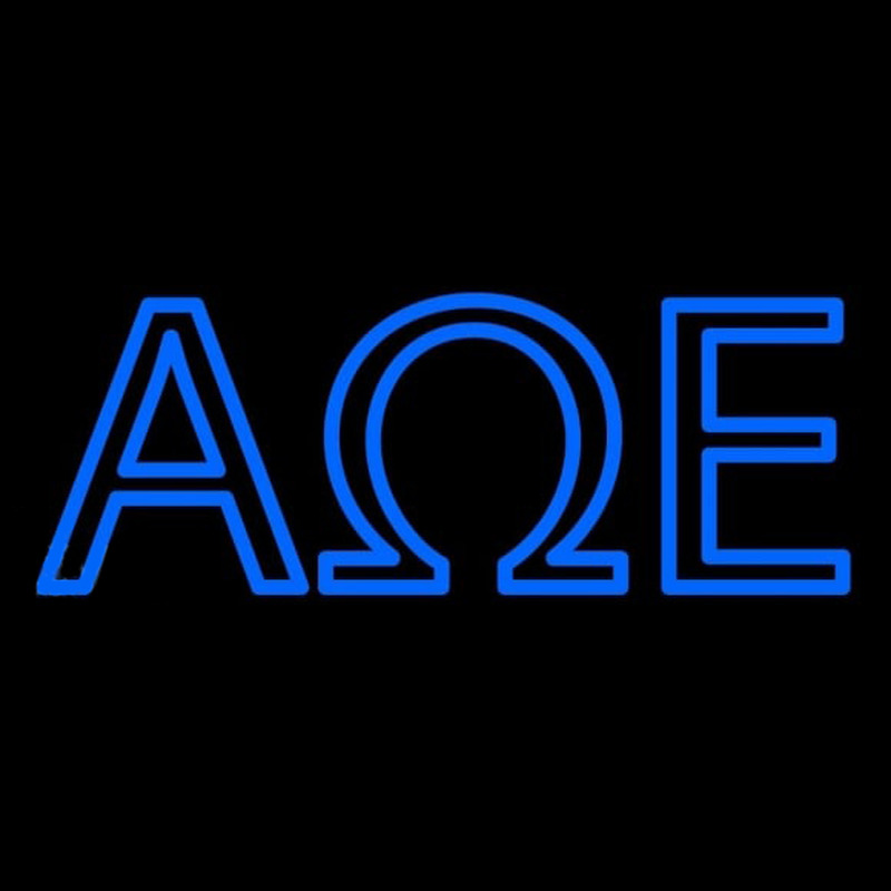 Alpha Omega Epsilon Neon Sign