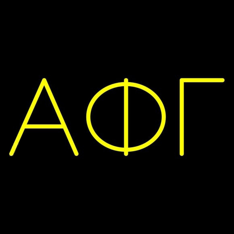 Alpha Phi Gamma Sorority Neon Sign