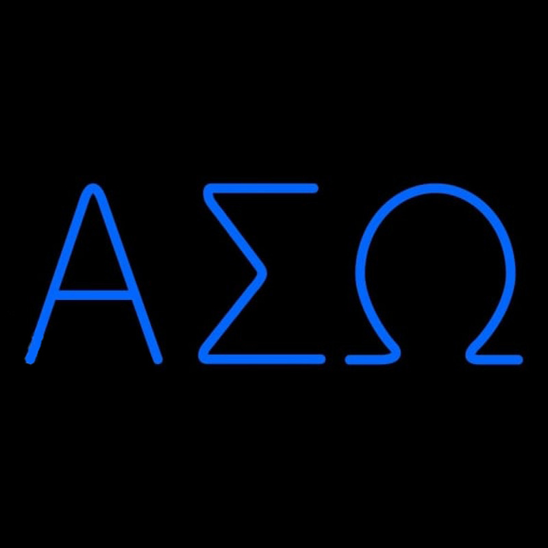 Alpha Sigma Omega Latina Greek Neon Sign