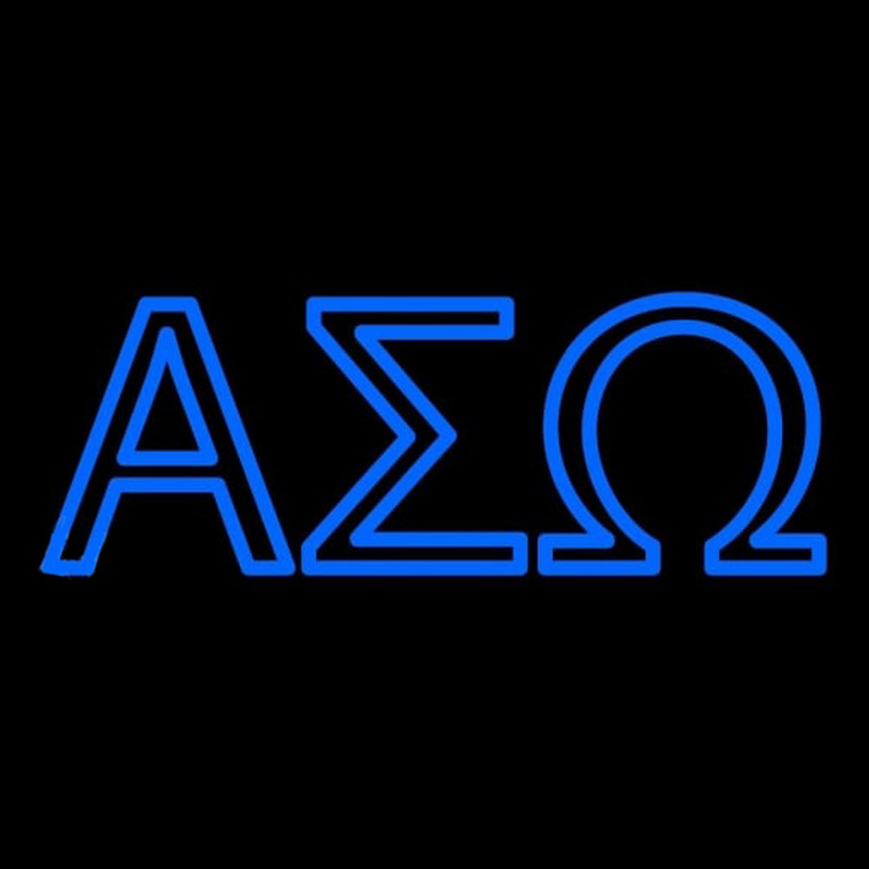 Alpha Sigma Omega Latina Greek Neon Sign