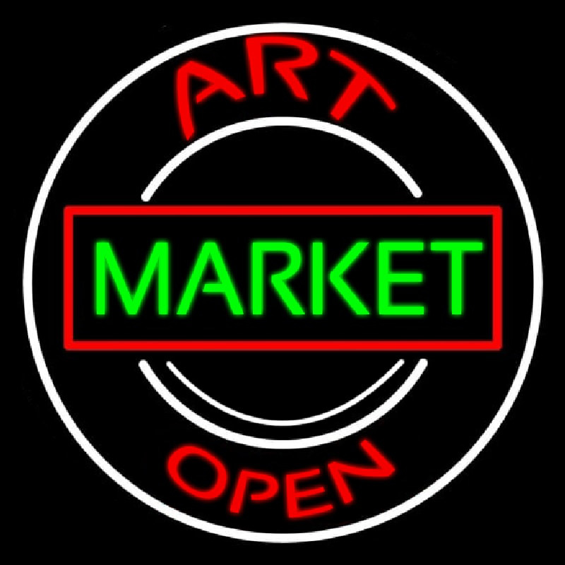 Art Market Open 1 Neon Sign