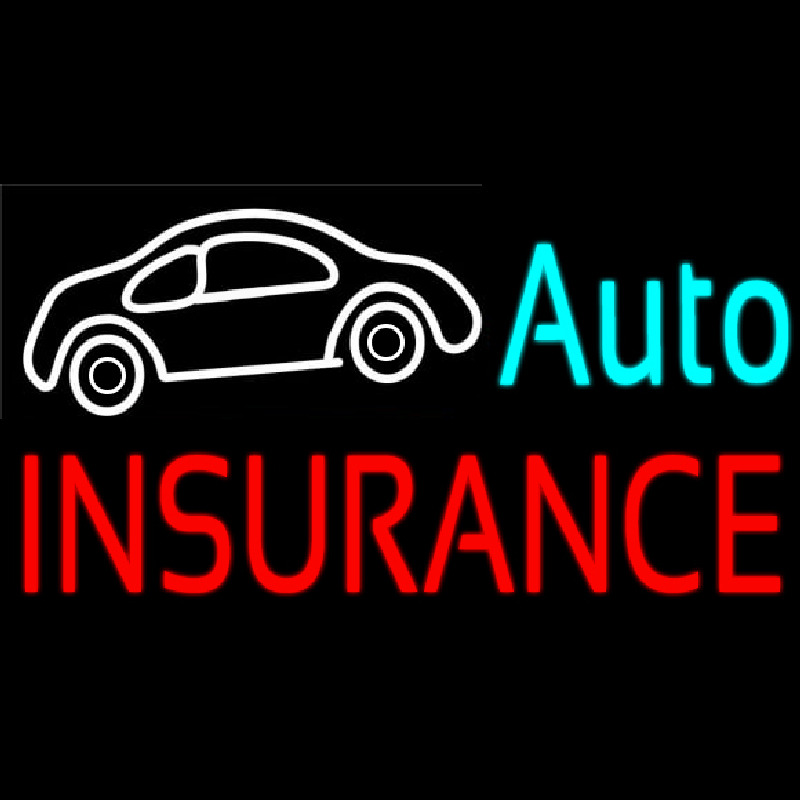 Auto Insurance Car Logo Neon Sign