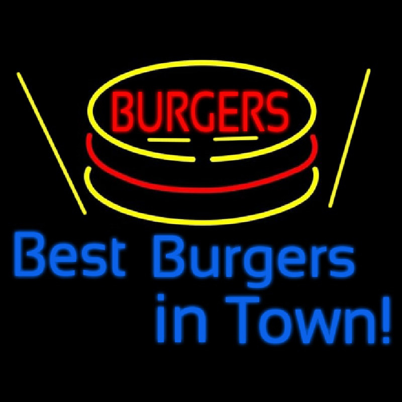 Best Burgers Intown Neon Sign