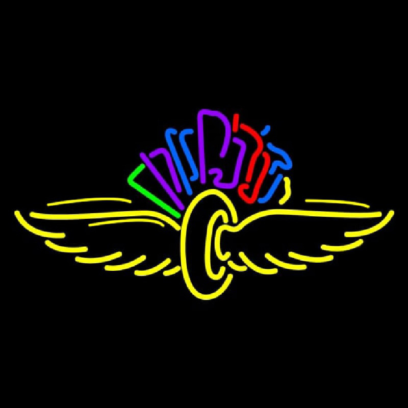 Bird Wings Logo Neon Sign