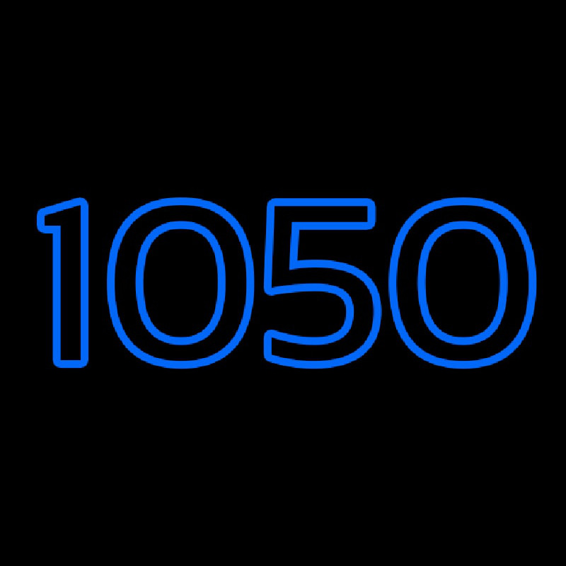 Blue 1050 Neon Sign