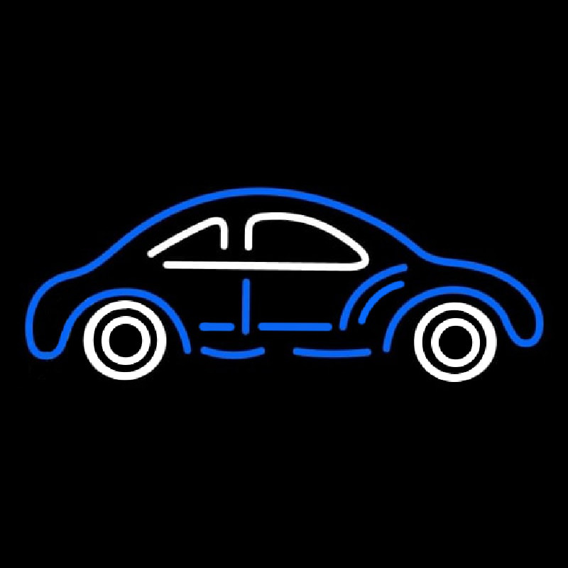 Blue And White Car Logo Neon Sign