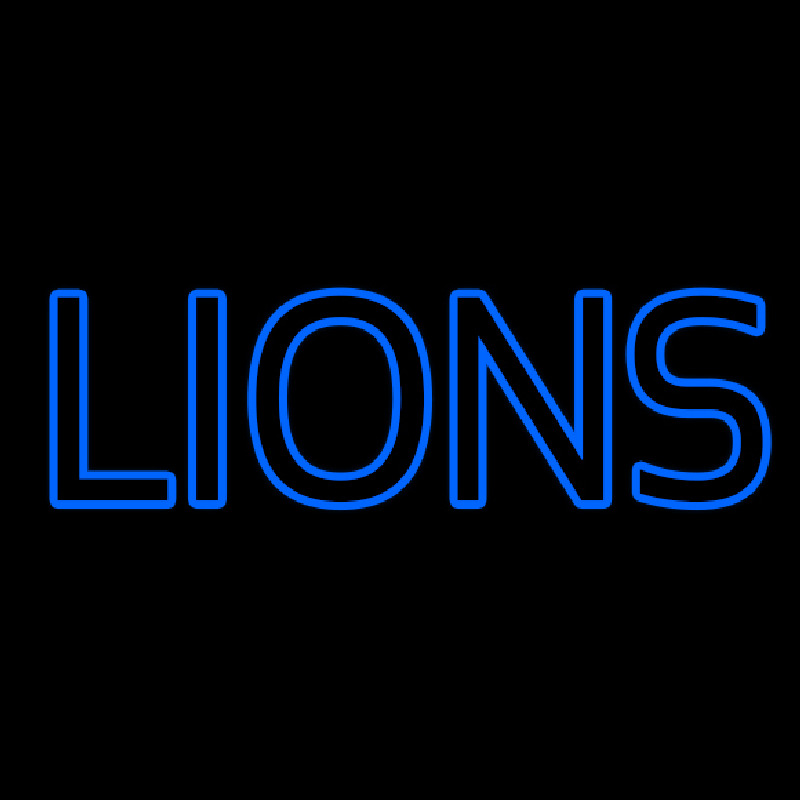 Blue Lions Neon Sign