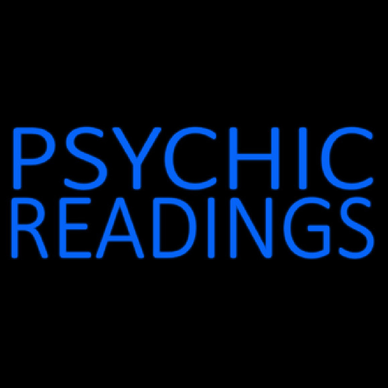 Blue Psychic Readings Neon Sign