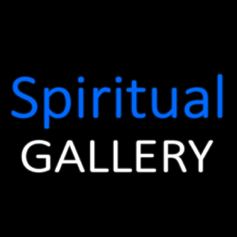 Blue Spritual Gallery Neon Sign