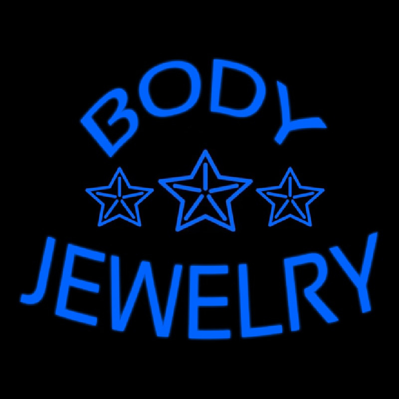 Body Jewelry Neon Sign