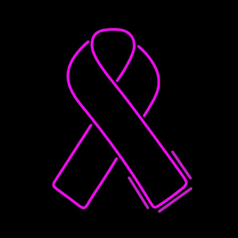 Breast Cancer Ribbon Neon Sign