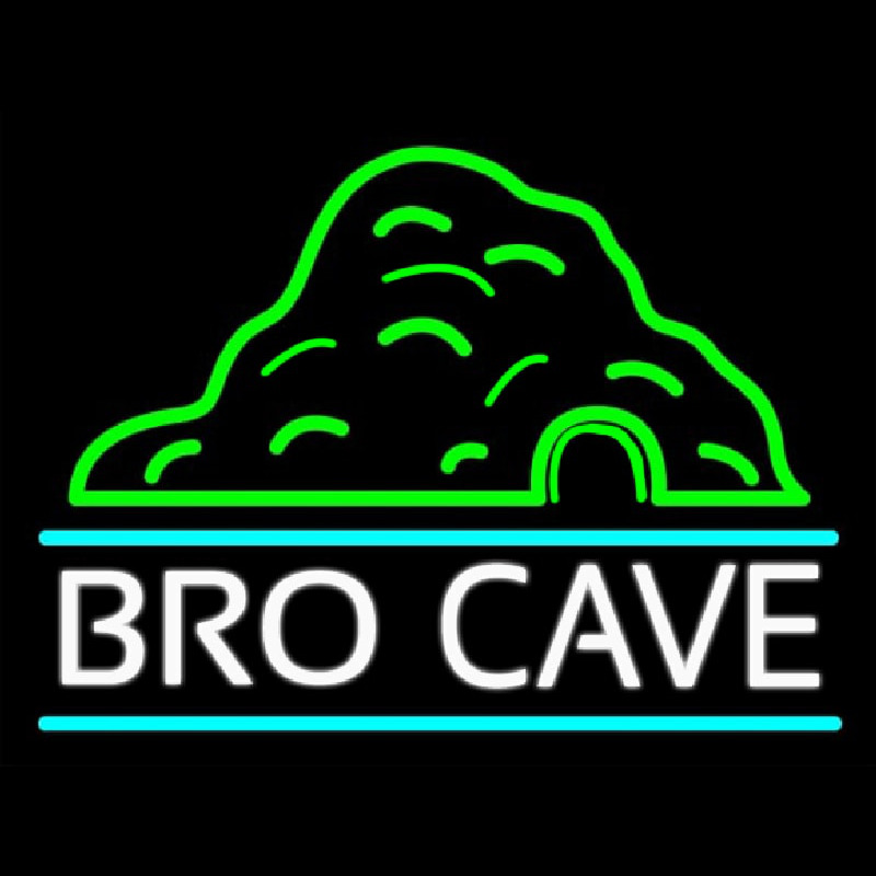 Bro Cave Neon Sign