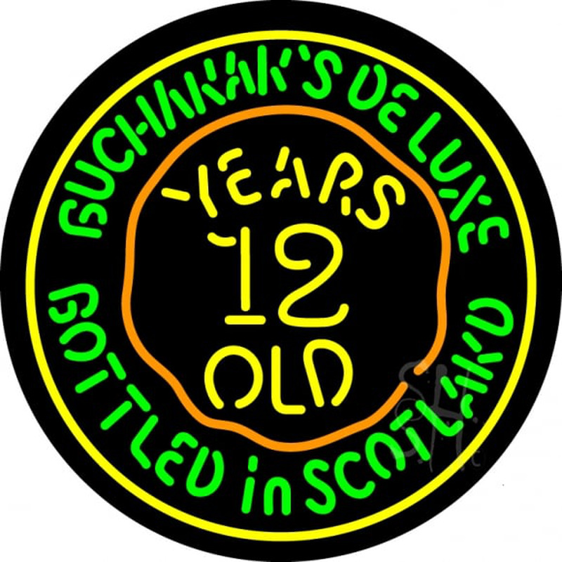 Buchanans 12 Year Old Neon Sign