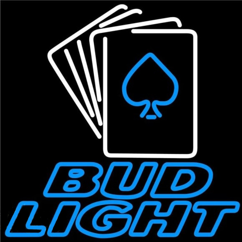 Bud Light Cards Beer Sign Neon Sign