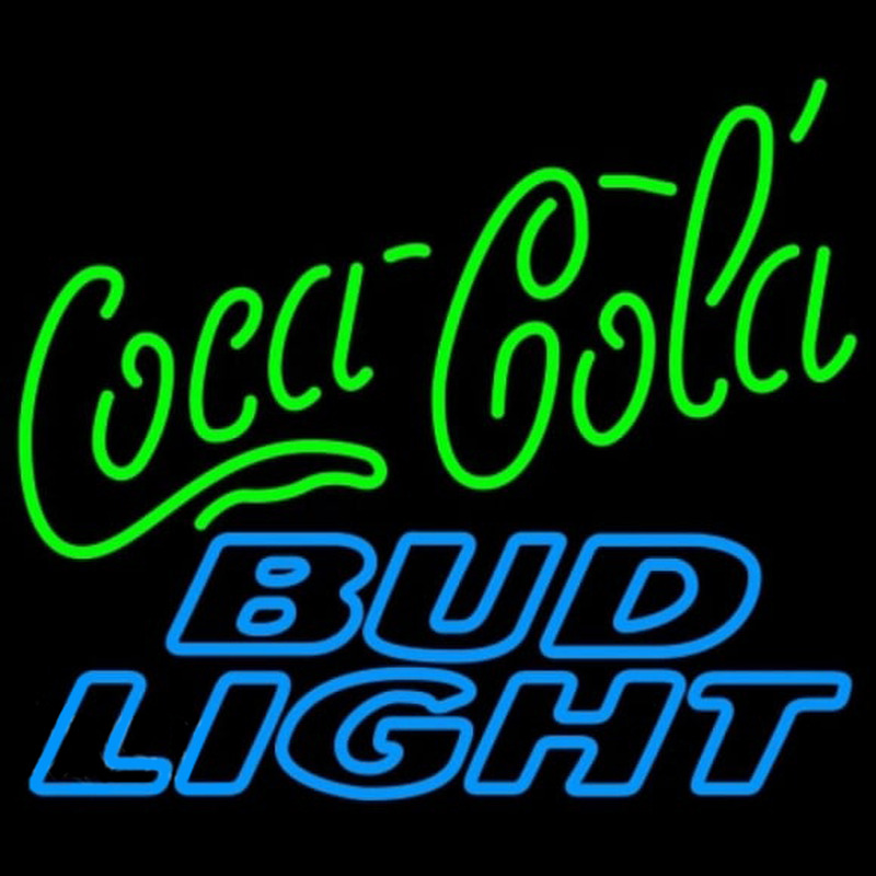 Bud Light Coca Cola Green Beer Sign Neon Sign