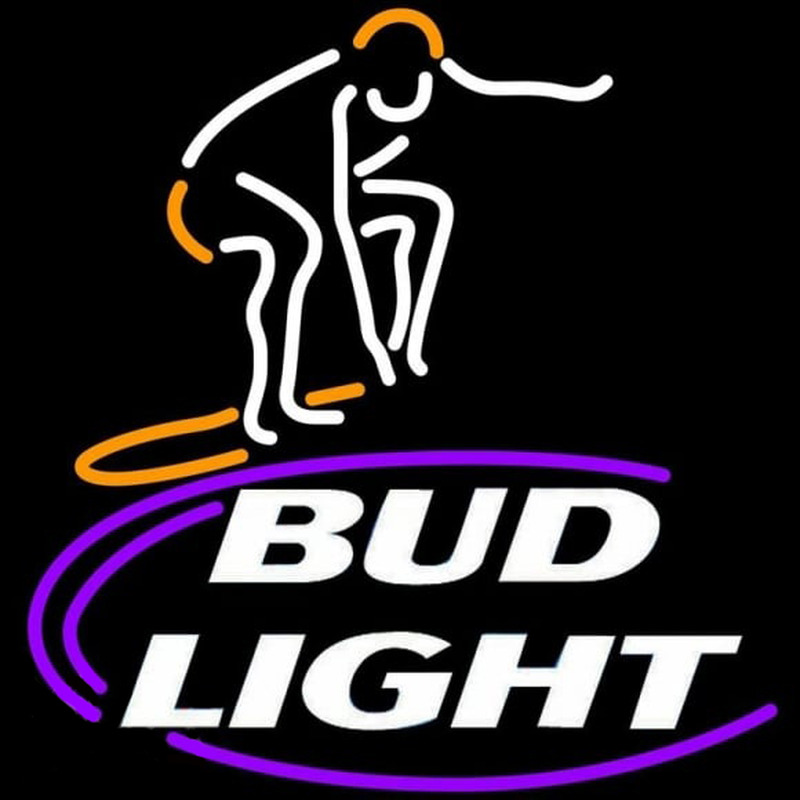 Bud Light Surfer Beer Sign Neon Sign