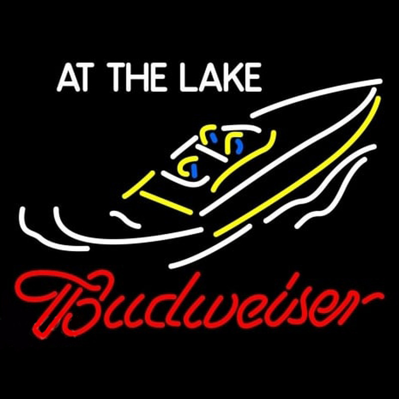 Budweiser At The Lake Neon Sign