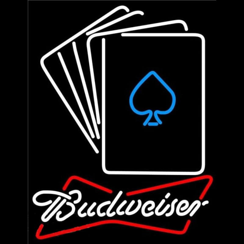 Budweiser Cards Beer Sign Neon Sign