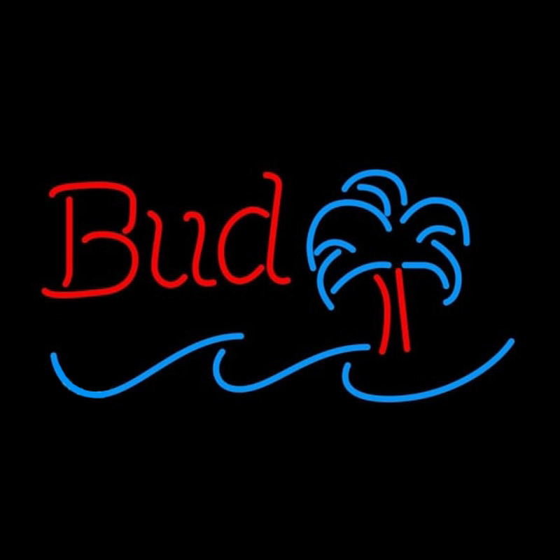 Budweiser Mini-palm Tree Beer Sign Neon Sign