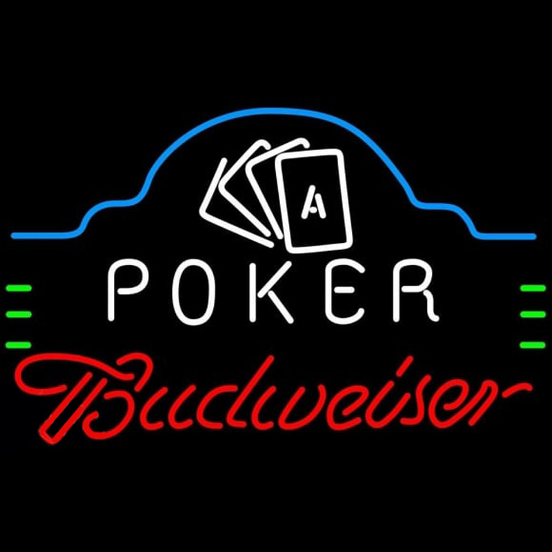 Budweiser Poker Ace Cards Beer Sign Neon Sign