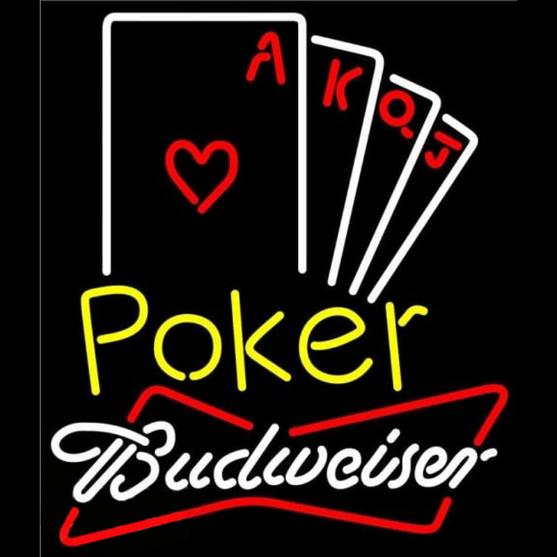 Budweiser Poker Ace Series Beer Sign Neon Sign