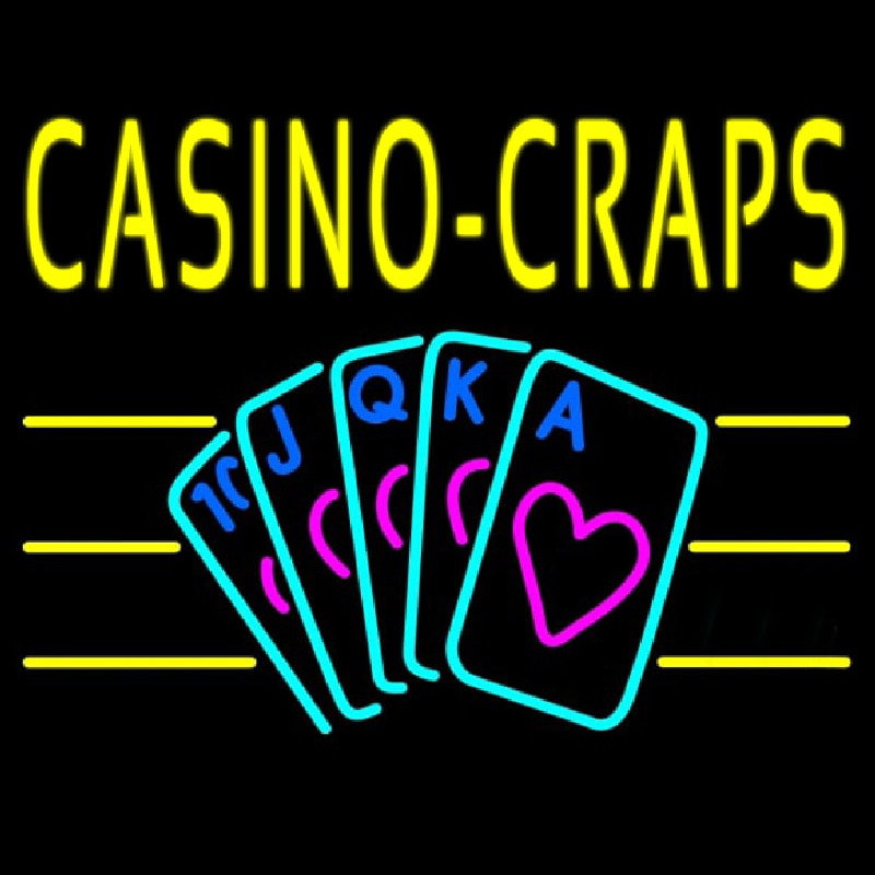 Casino Craps 1 Neon Sign