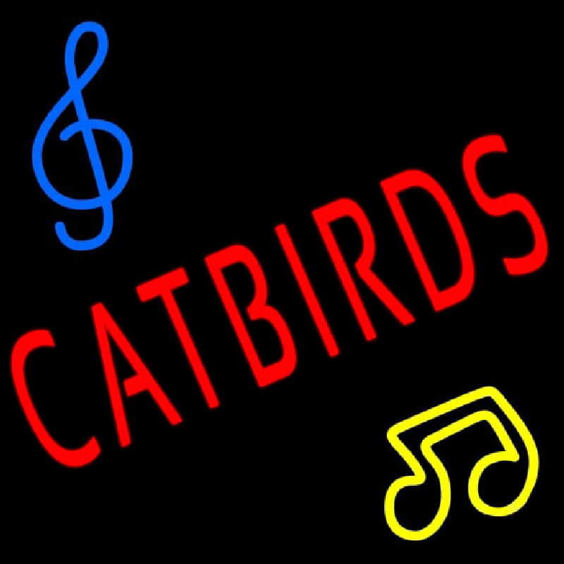 Catbirds Music Icon Neon Sign