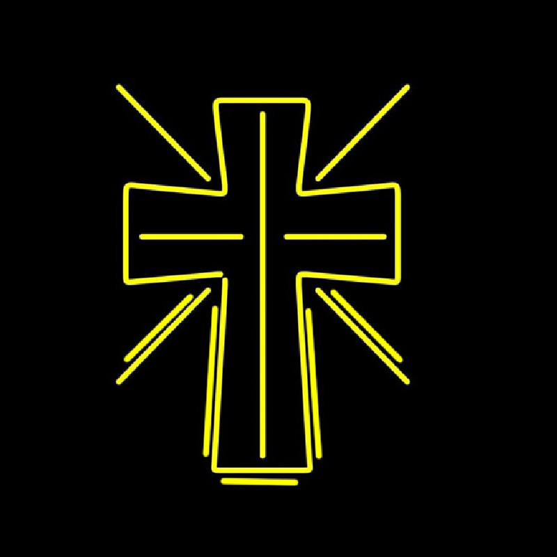 Christian Cross Neon Sign