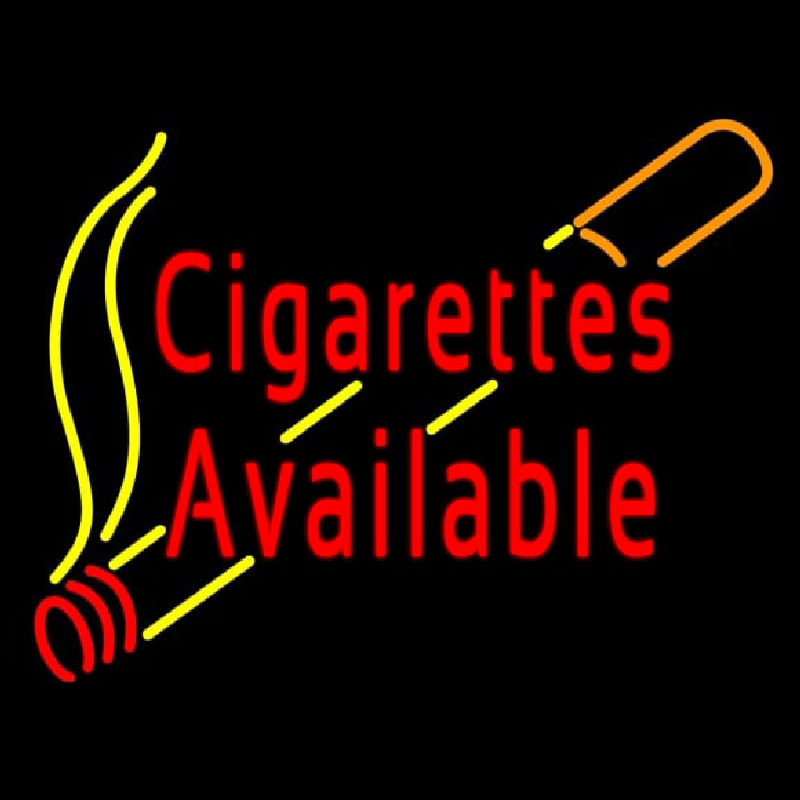 Cigarettes Available Neon Sign