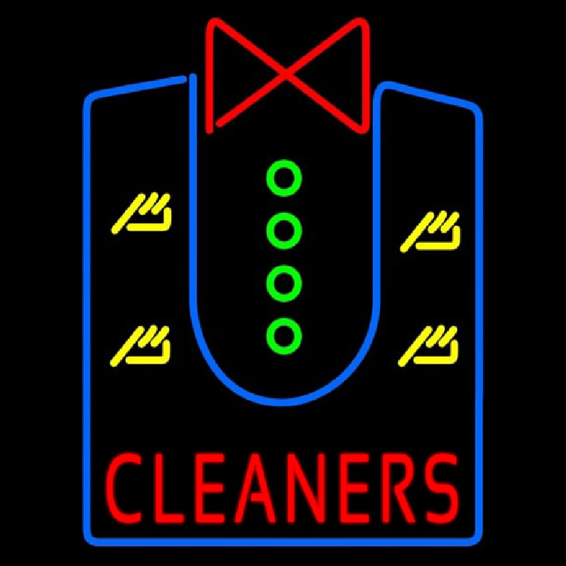 Cleaners With Shirt Neon Sign