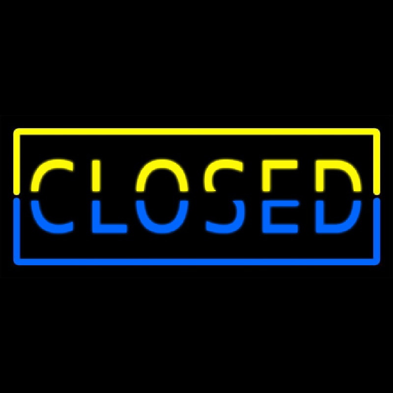 Closed Border Neon Sign