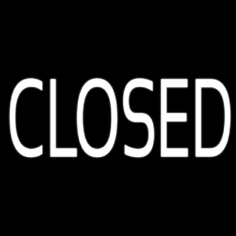 Closed Neon Sign