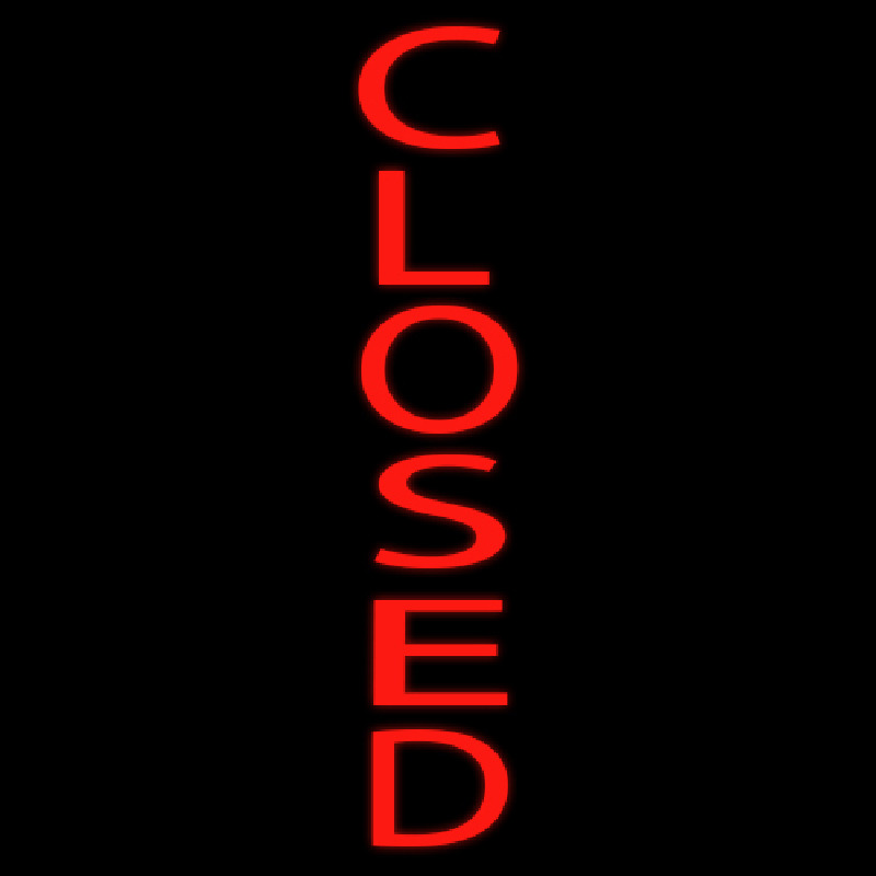 Closed Neon Sign