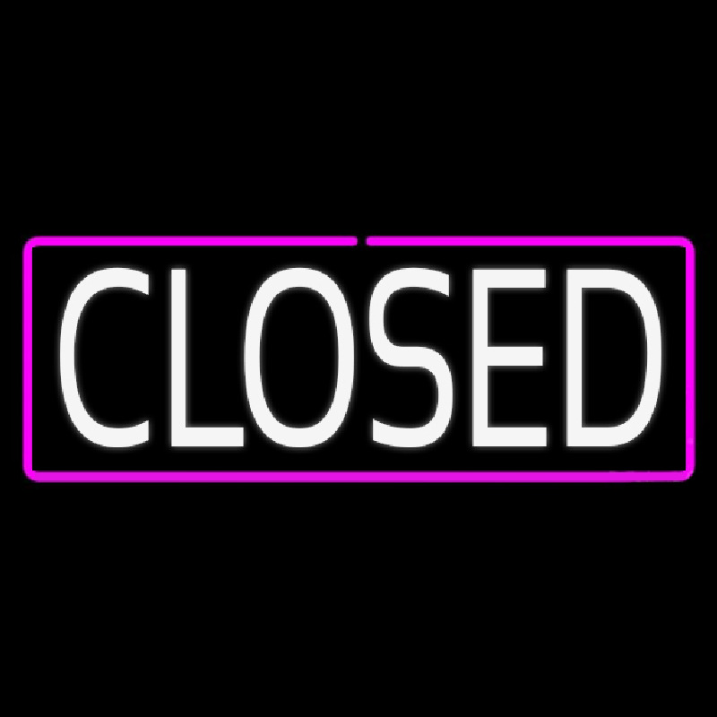 Closed Neon Sign