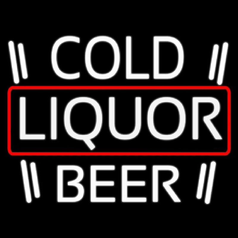 Cold Liquor Beer Neon Sign