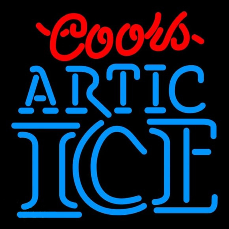 Coors Artic Ice Beer Sign Neon Sign