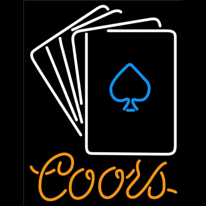 Coors Cards Neon Sign