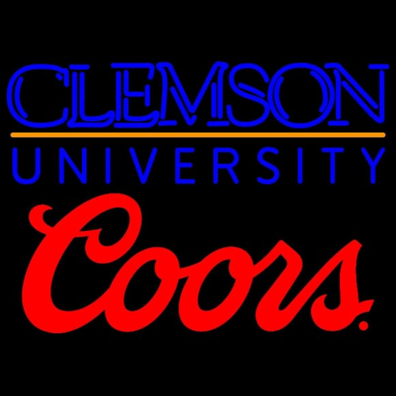 Coors Clemson University Neon Sign