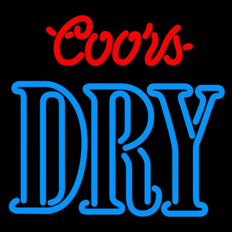 Coors Dry Beer Sign Neon Sign